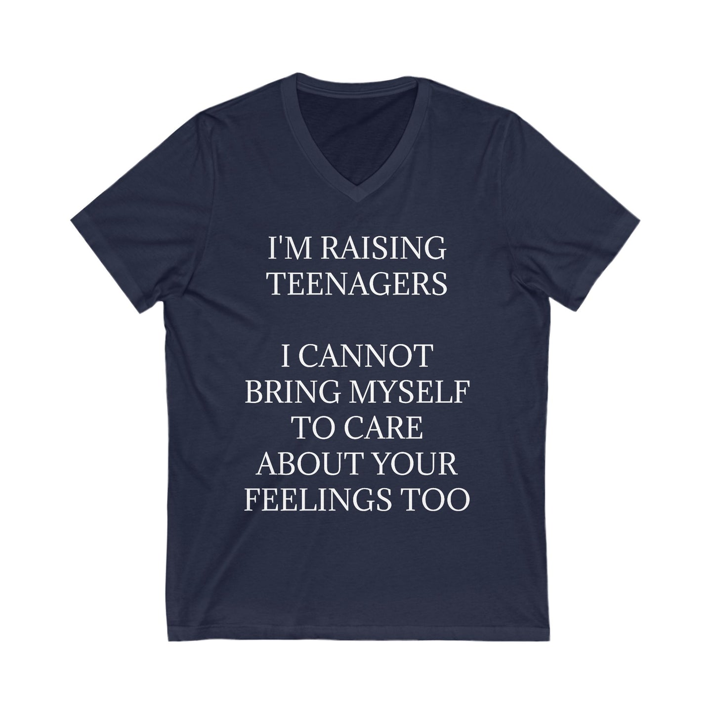 Raising Teenagers Unisex Short Sleeve V-Neck Tee