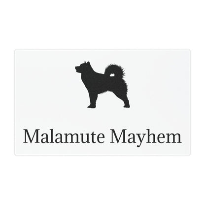 Malamute Mayhem Indoor/Outdoor Magnet