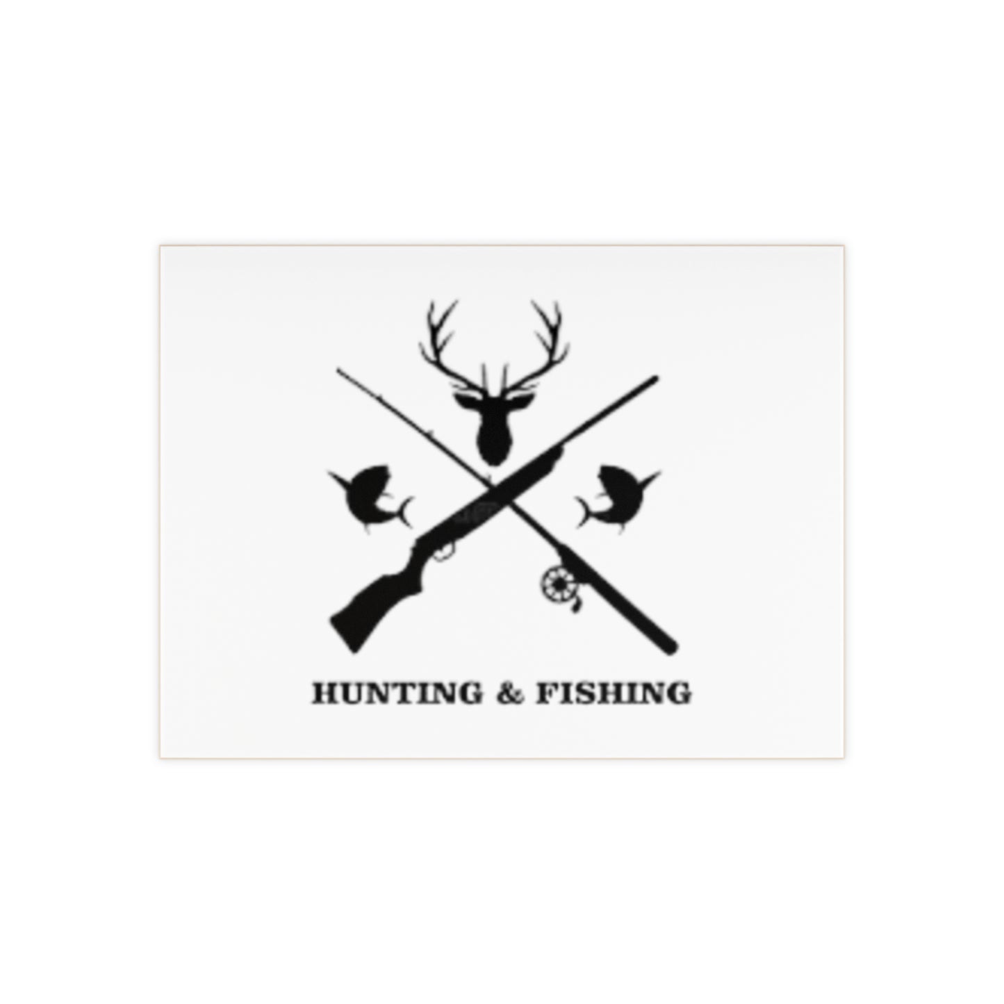 Hunting/Fishing Ceramic Photo Tile