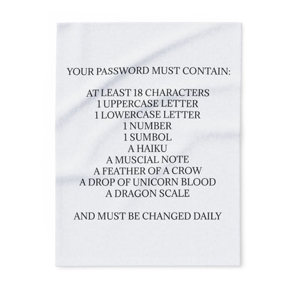 Password Arctic Fleece Blanket