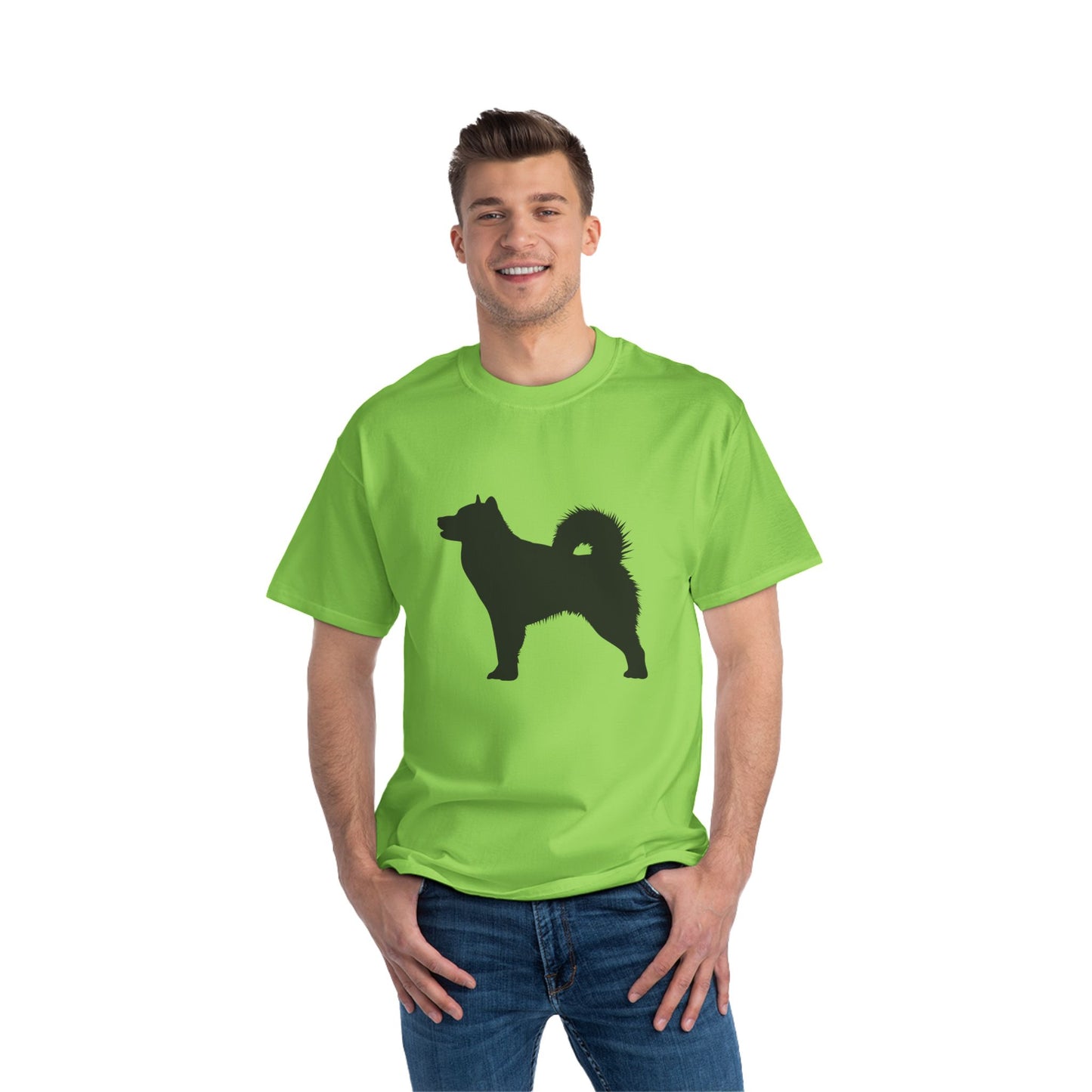 Malamute Silhouette Men's Short-Sleeve Crewneck Tee