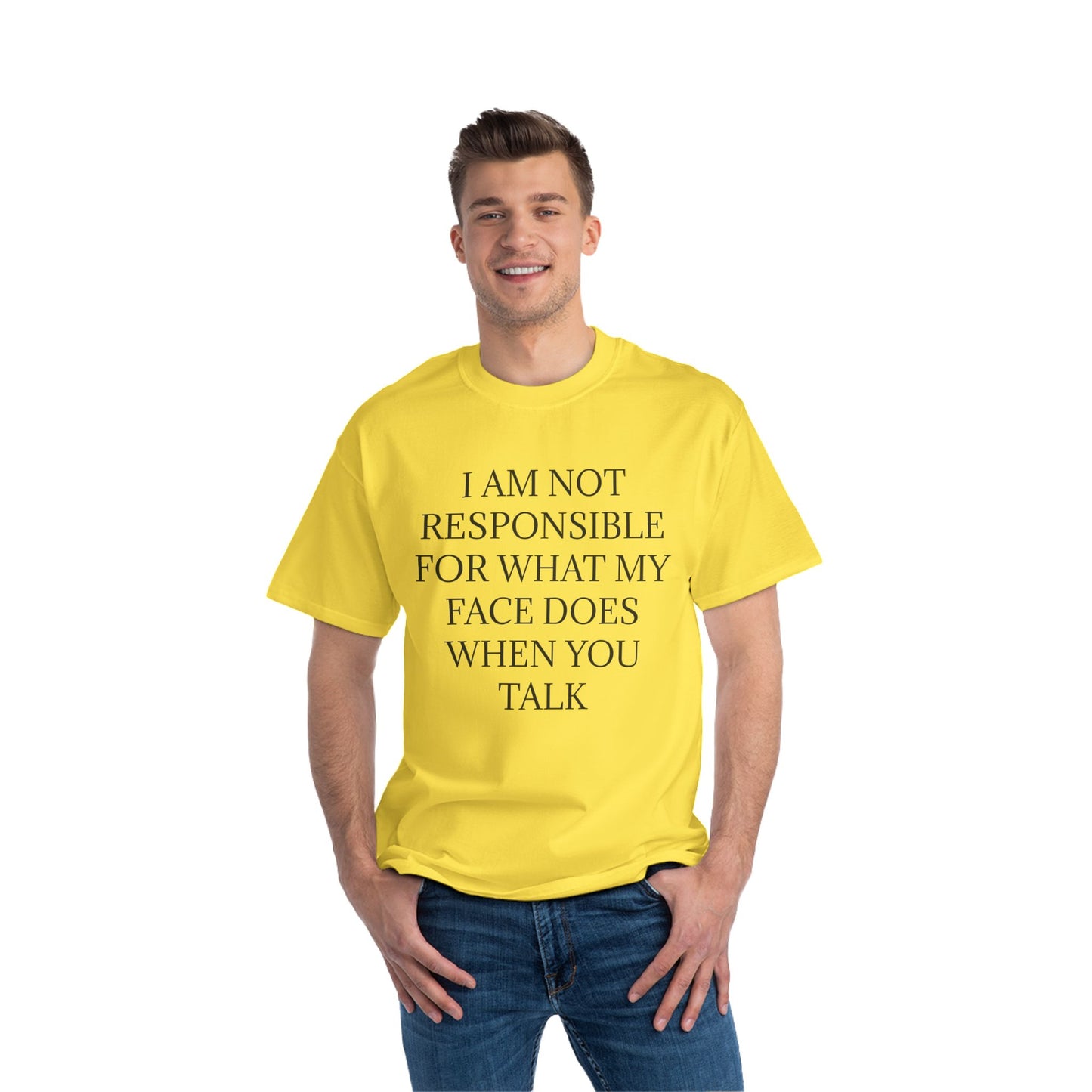 When You Talk Men's Short-Sleeve Crewneck Tee