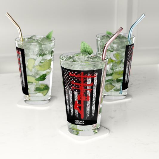 Lineman Drinking Glass