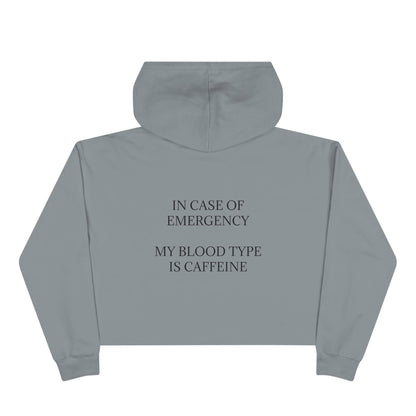 Blood Type Women's Crop Hoodie