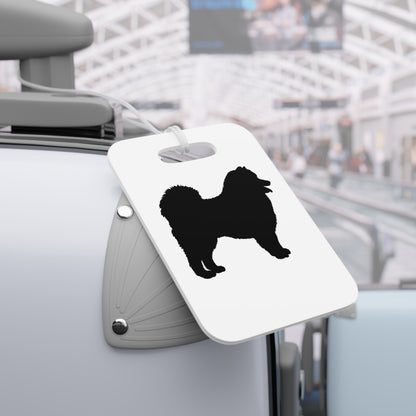Samoyed Silhouette Luggage Tag