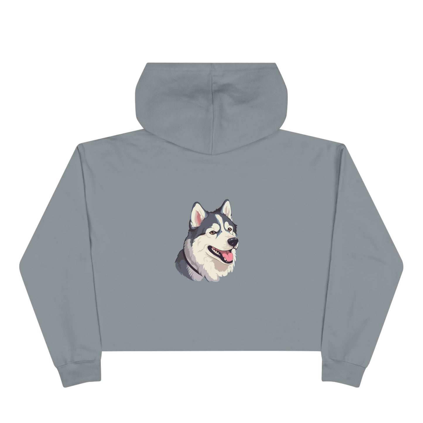 Malamute Head Women's Crop Hoodie