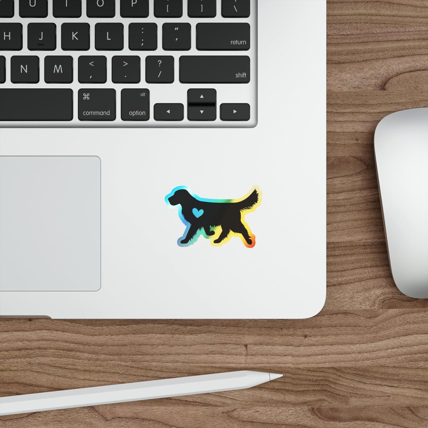 Heart Of Gold Holographic Sticker