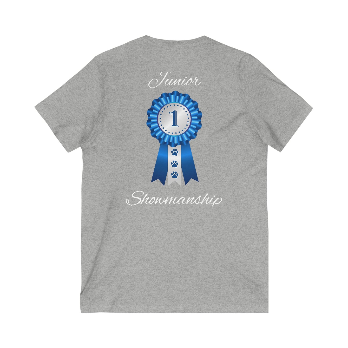 Junior Showmanship Unisex Short Sleeve V-Neck Tee