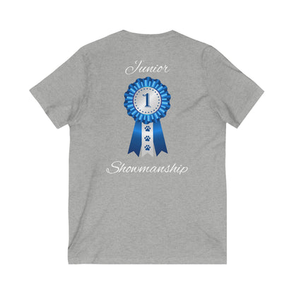 Junior Showmanship Unisex Short Sleeve V-Neck Tee