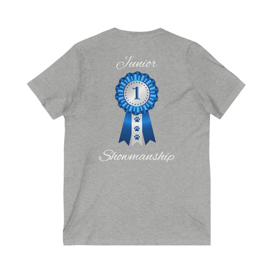 Junior Showmanship Unisex Short Sleeve V-Neck Tee