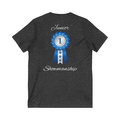 Junior Showmanship Unisex Short Sleeve V-Neck Tee
