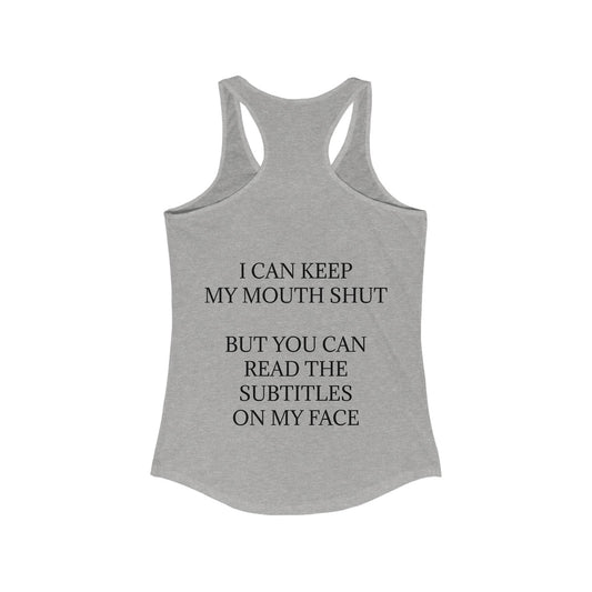 Subtitles Women's Racerback Tank