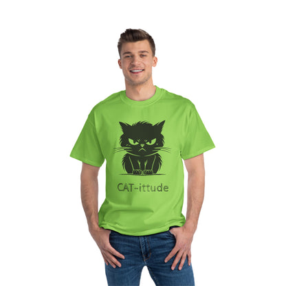 Cat-ittude Men's Short-Sleeve Crewneck Tee