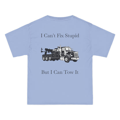 I Can't Fix Stupid Heavy Tow Truck Men's Short-Sleeve Crewneck Tee