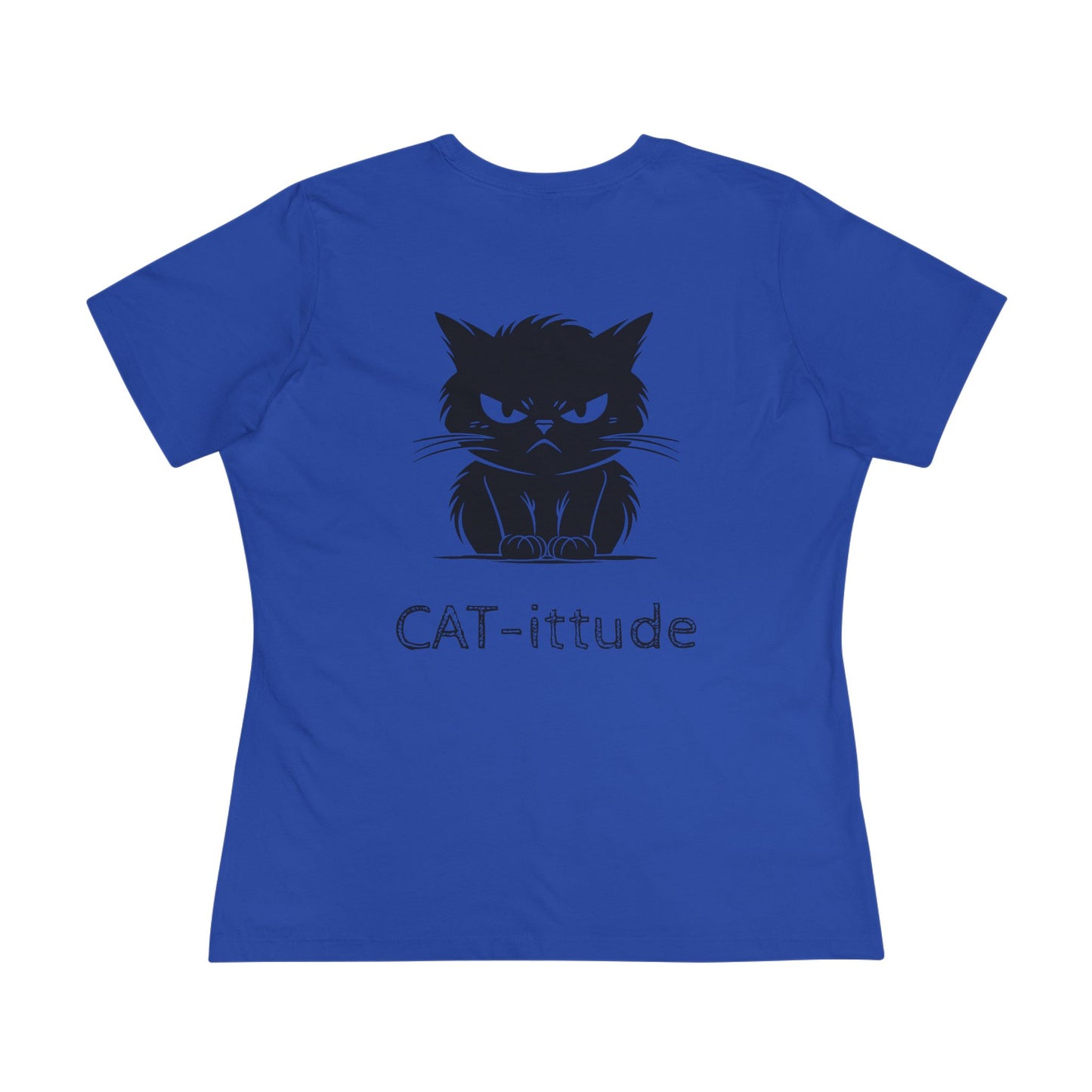 CAT-ittude Women's Short Sleeve Crewneck Tee