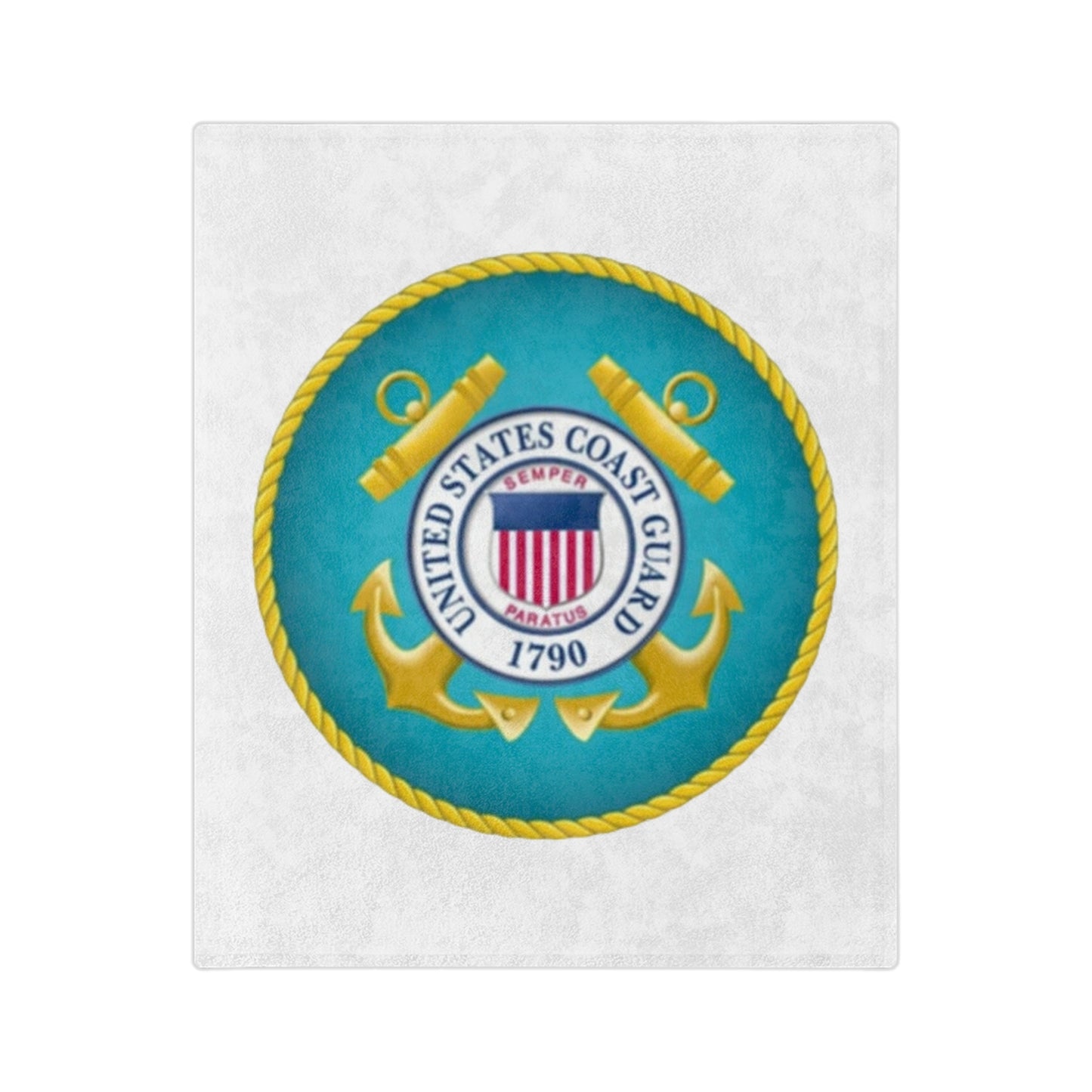 US Coast Guard Velveteen Microfiber Blanket