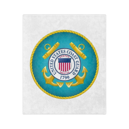 US Coast Guard Velveteen Microfiber Blanket