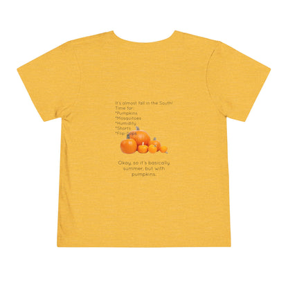 Fall In The South Toddler Unisex Short Sleeve Crewneck Tee