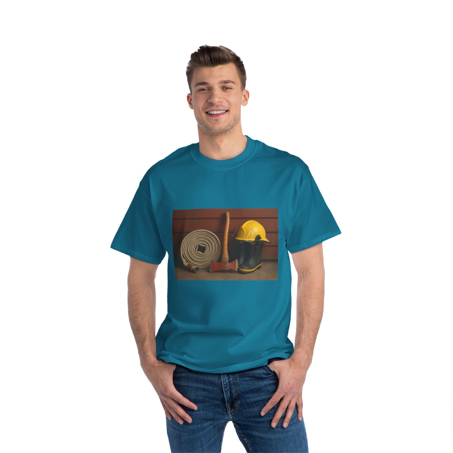 Fire/Rescue Appreciation Men's Short-Sleeve Crewneck Tee