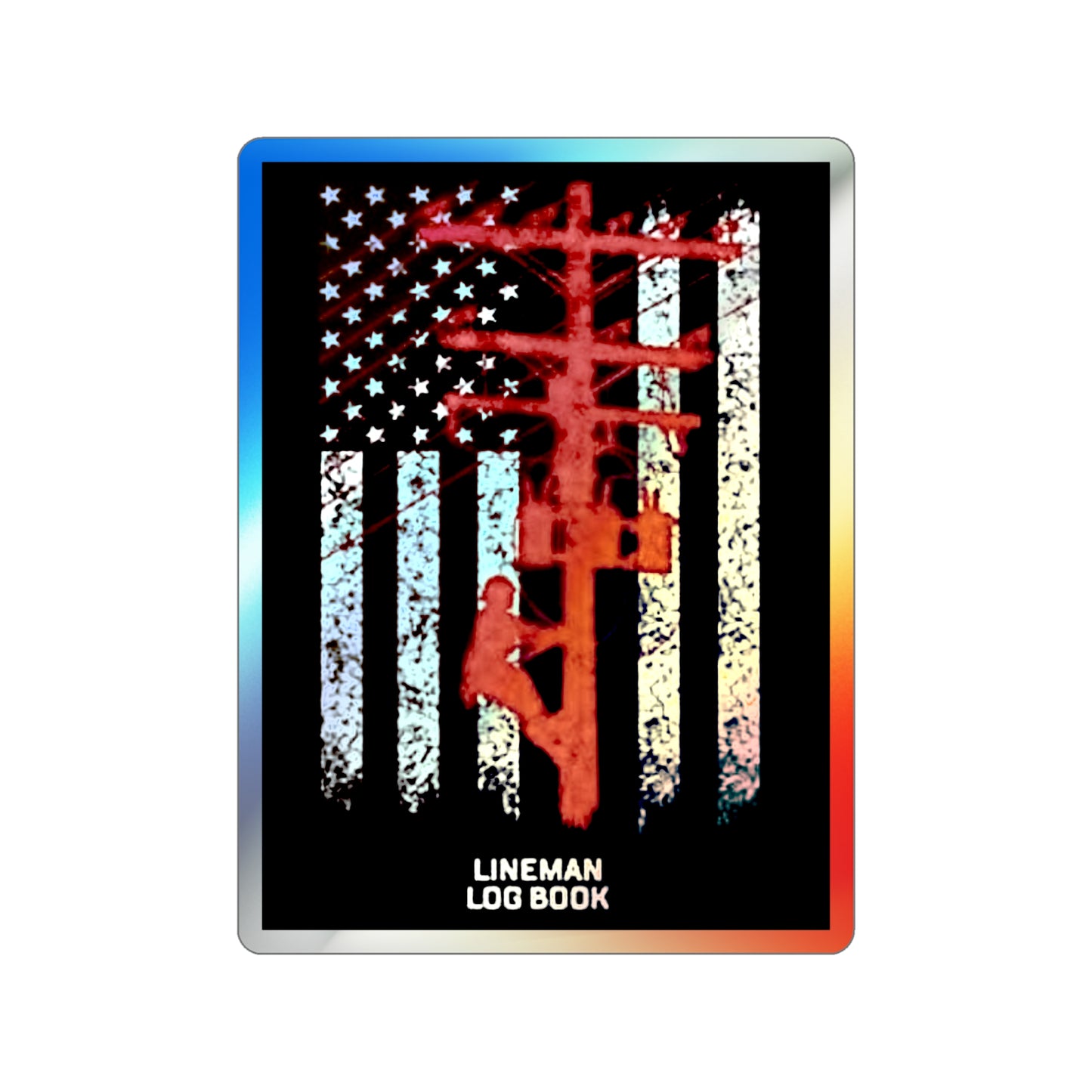 Lineman Holographic Sticker