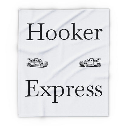 H**ker Express Wheel Lift Tow Truck Arctic Fleece Blanket