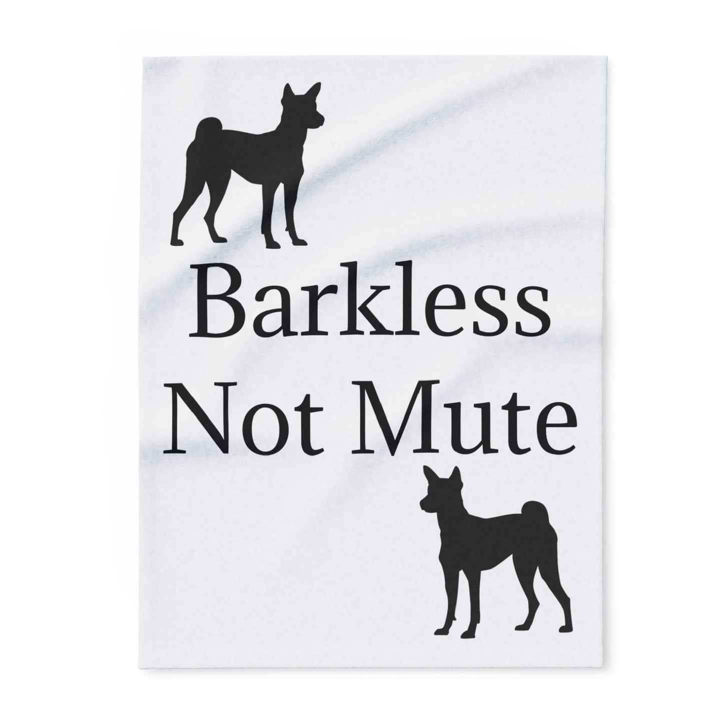 Barkless Not Mute Arctic Fleece Blanket