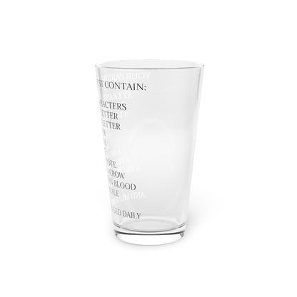 Password Drinking Glass