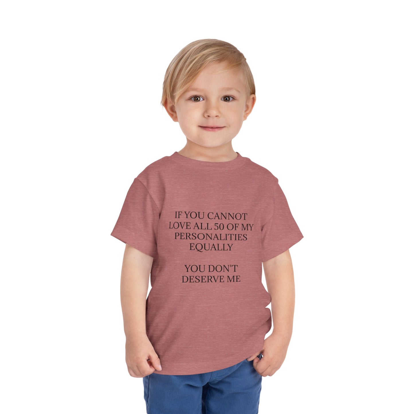 50 Personalities Toddler Unisex Short Sleeve Crewneck Tee
