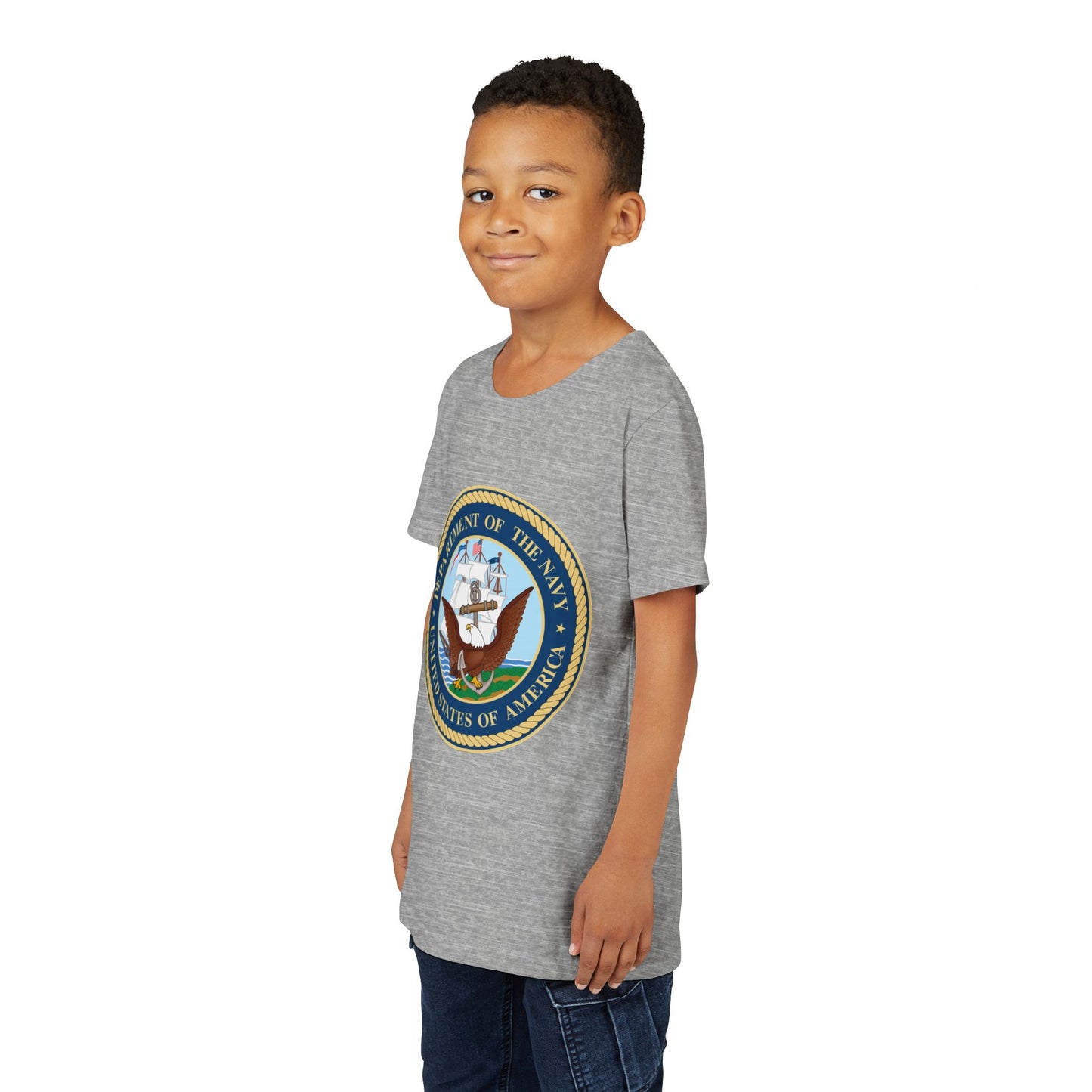 US Navy Youth Unisex Short Sleeve Crewneck Tee