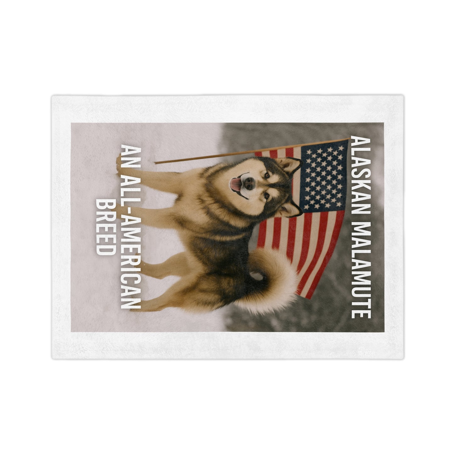 All-American Breed Velveteen Microfiber Blanket