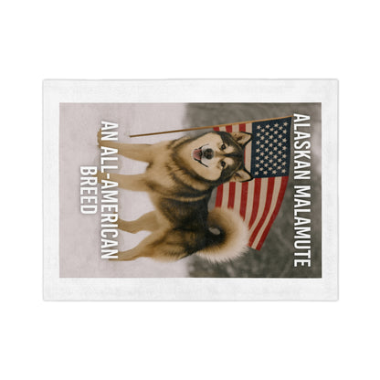 All-American Breed Velveteen Microfiber Blanket