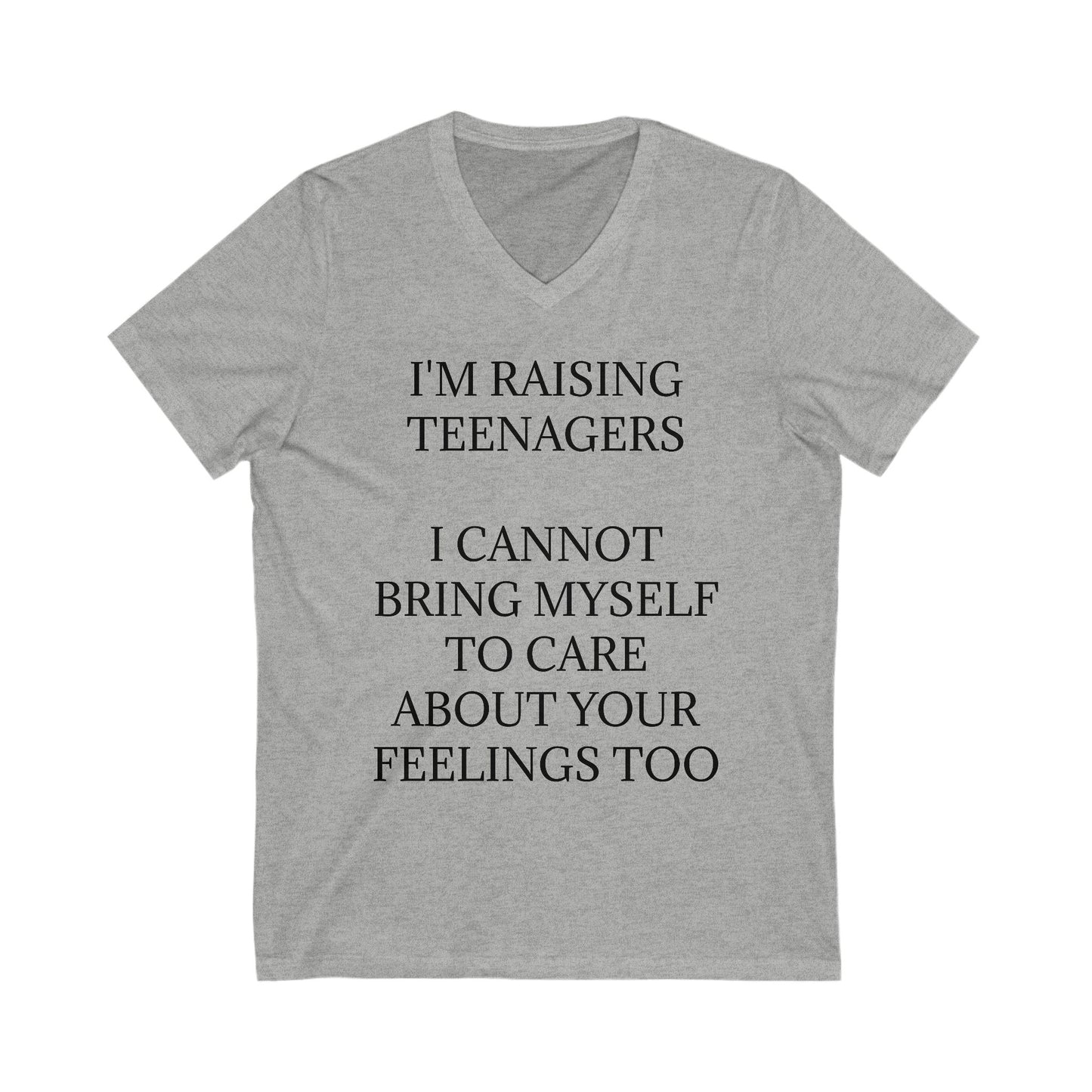 Raising Teenagers Unisex Short Sleeve V-Neck Tee