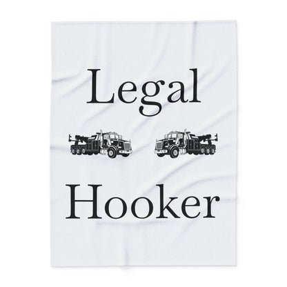 Legal H**ker Heavy Tow Truck Arctic Fleece Blanket
