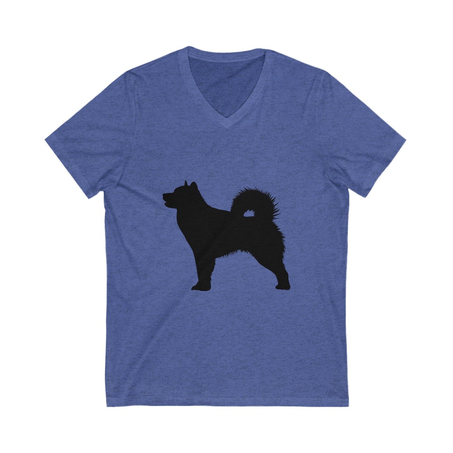 Malamute Silhouette Unisex Short Sleeve V-Neck Tee