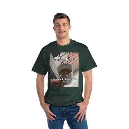 National Coffee Day Men's Short-Sleeve Crewneck Tee