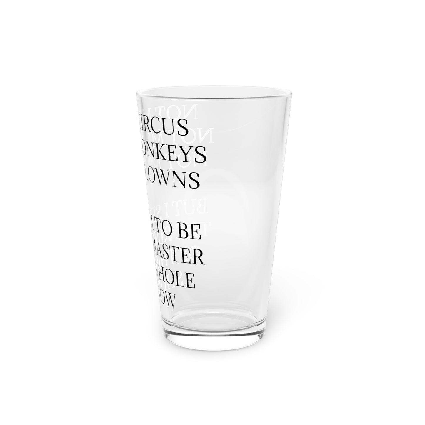 Ringmaster Drinking Glass