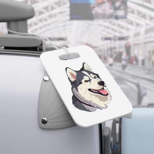 Malamute Head Luggage Tag