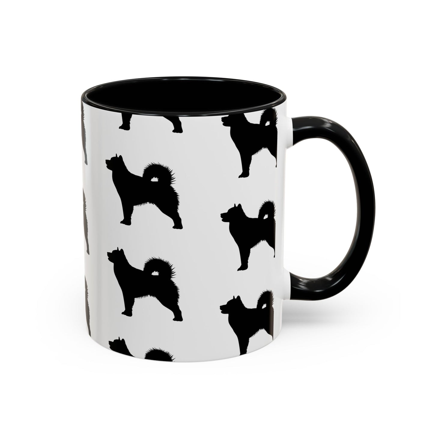 Malamute Silhouette 2-Tone Coffee Mug