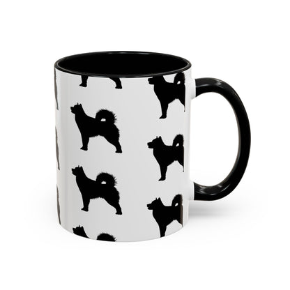 Malamute Silhouette 2-Tone Coffee Mug