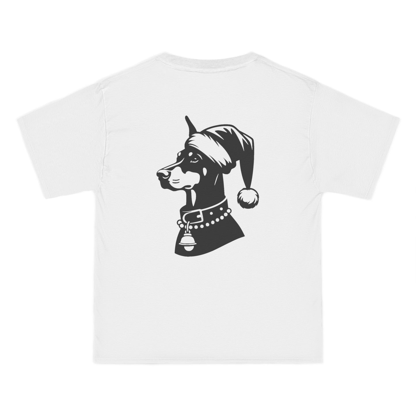 Santa Paws Doberman Men's Short-Sleeve Crewneck Tee