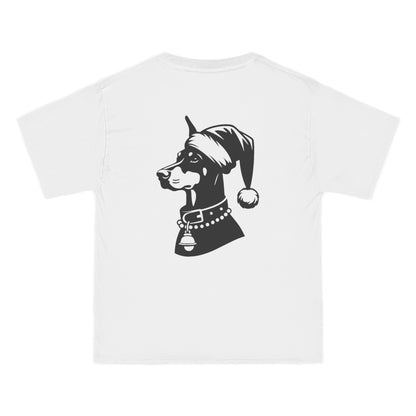 Santa Paws Doberman Men's Short-Sleeve Crewneck Tee