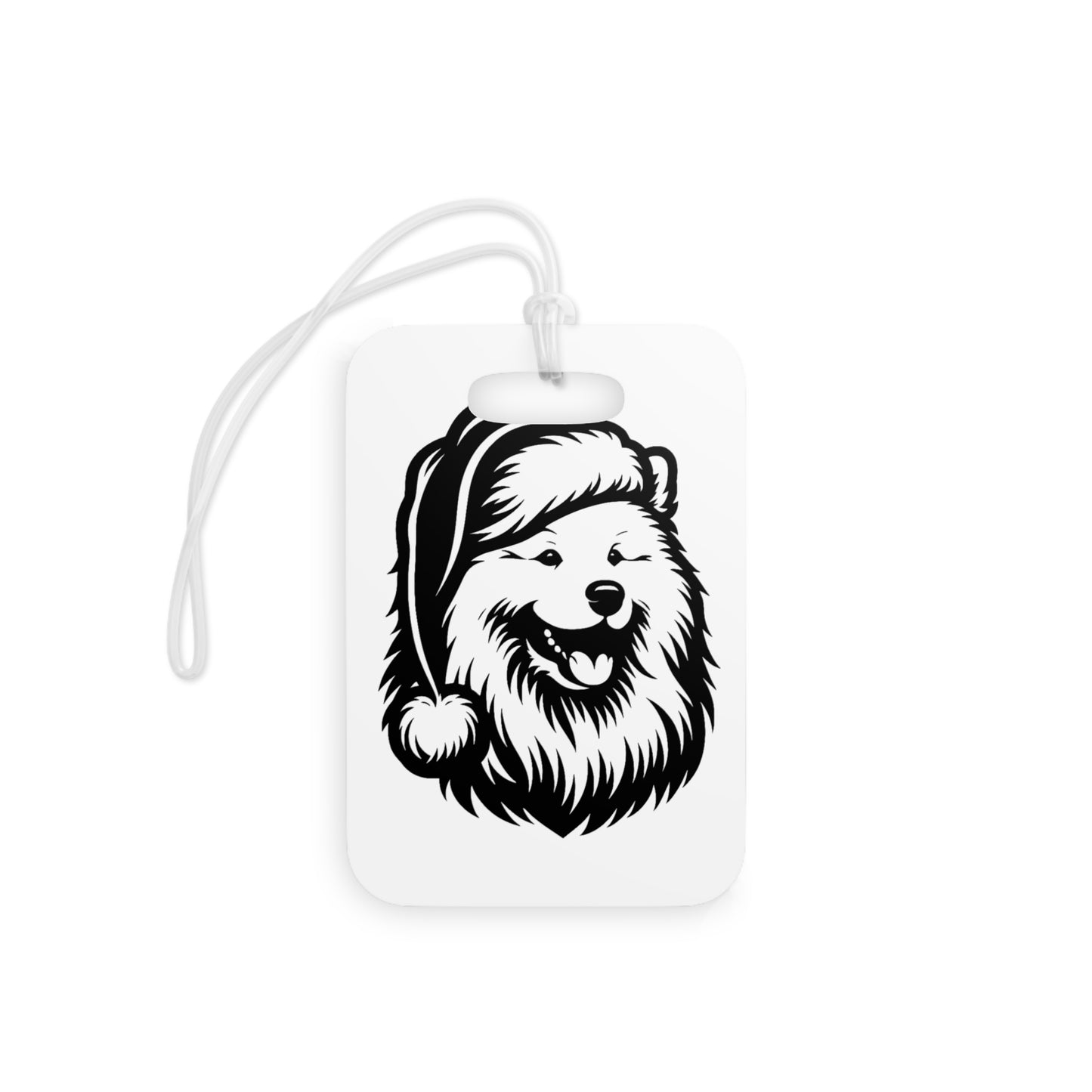 Santa Paws Samoyed Luggage Tag