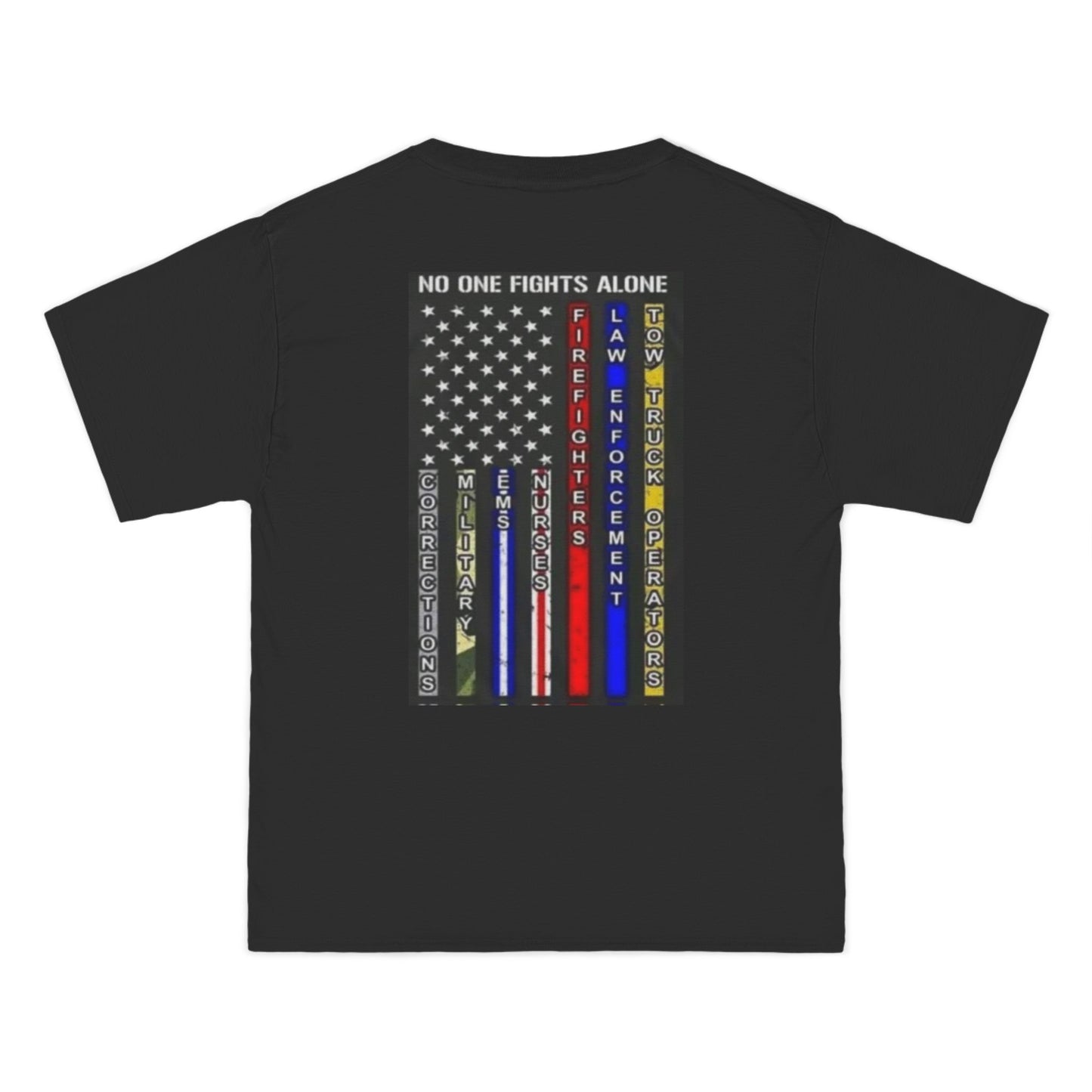 No One Fights Alone Men's Short-Sleeve Crewneck Tee