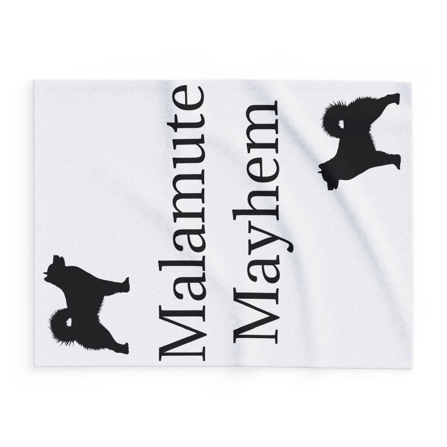 Malamute Mayhem Arctic Fleece Blanket