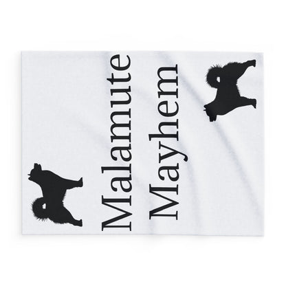 Malamute Mayhem Arctic Fleece Blanket