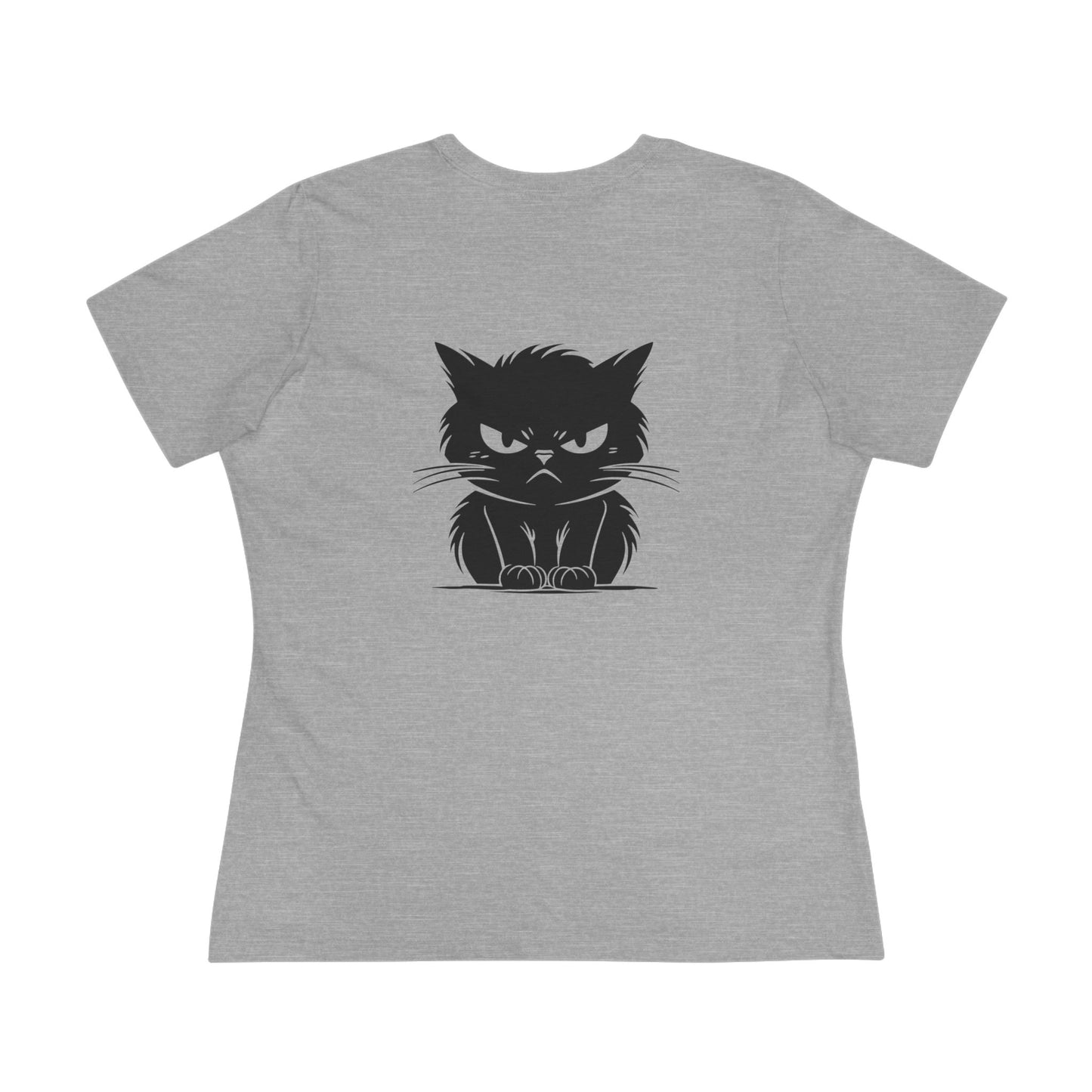 Angry Cat Women's Short Sleeve Crewneck Tee