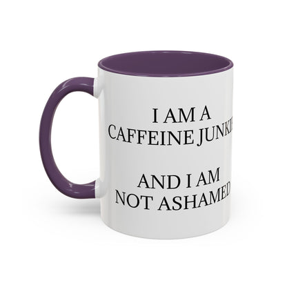 Caffeine Junkie 2-Tone Coffee Mug