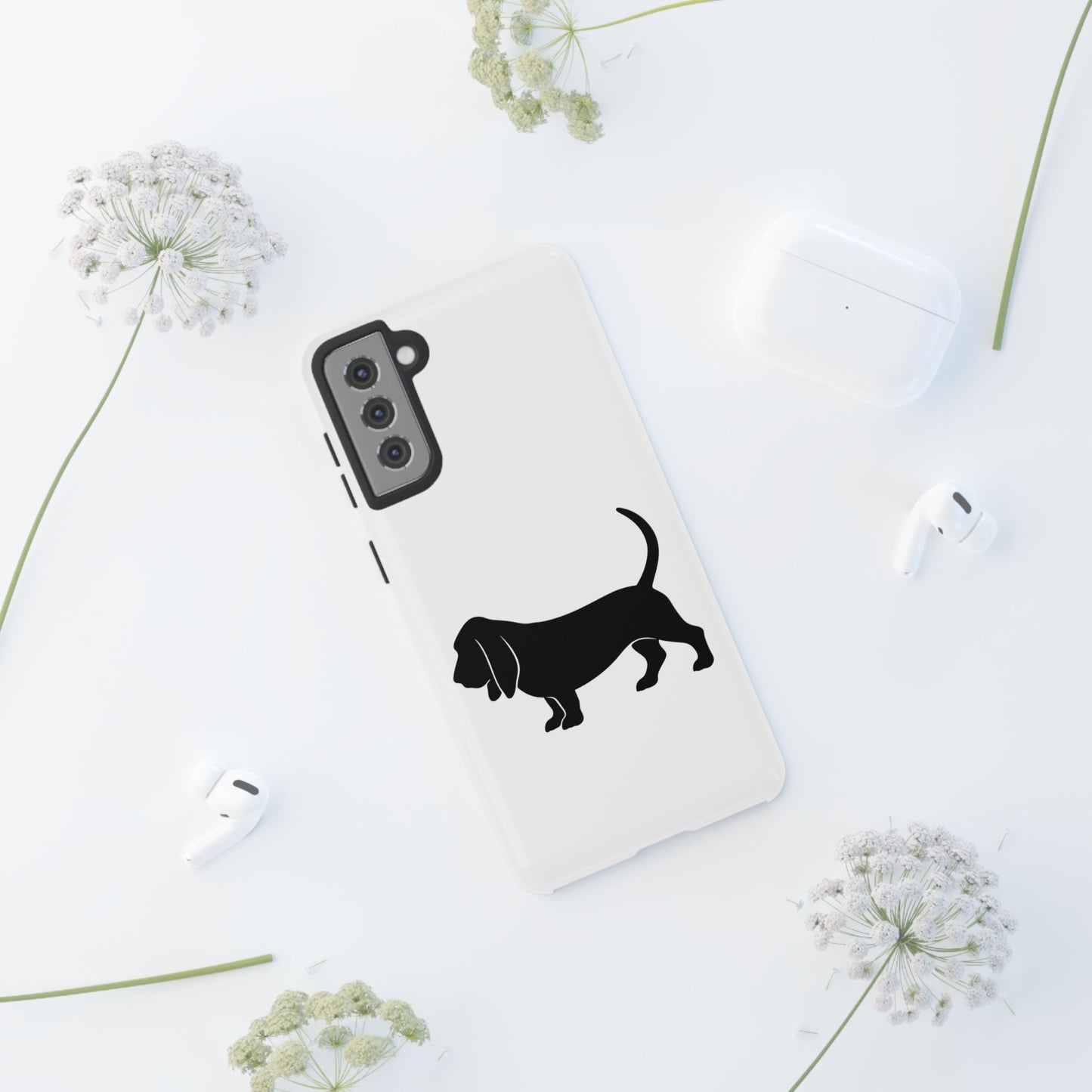 Basset Hound Silhouette Samsung Case