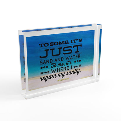 Dr. Beach Acrylic Photo Block
