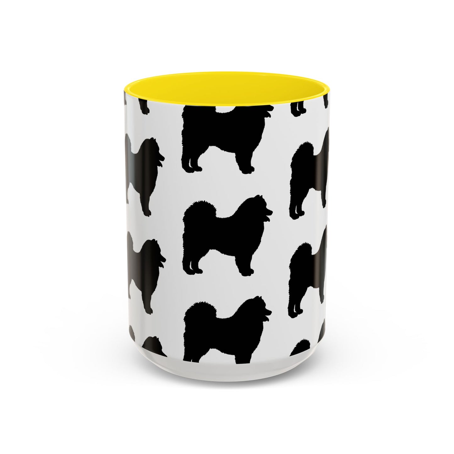 Samoyed Silhouette 2-Tone Coffee Mug